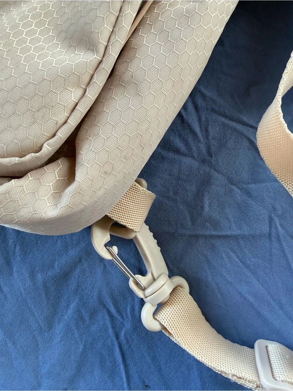 Reebok Beige Sling Crossbody Bag-Converts to backpack